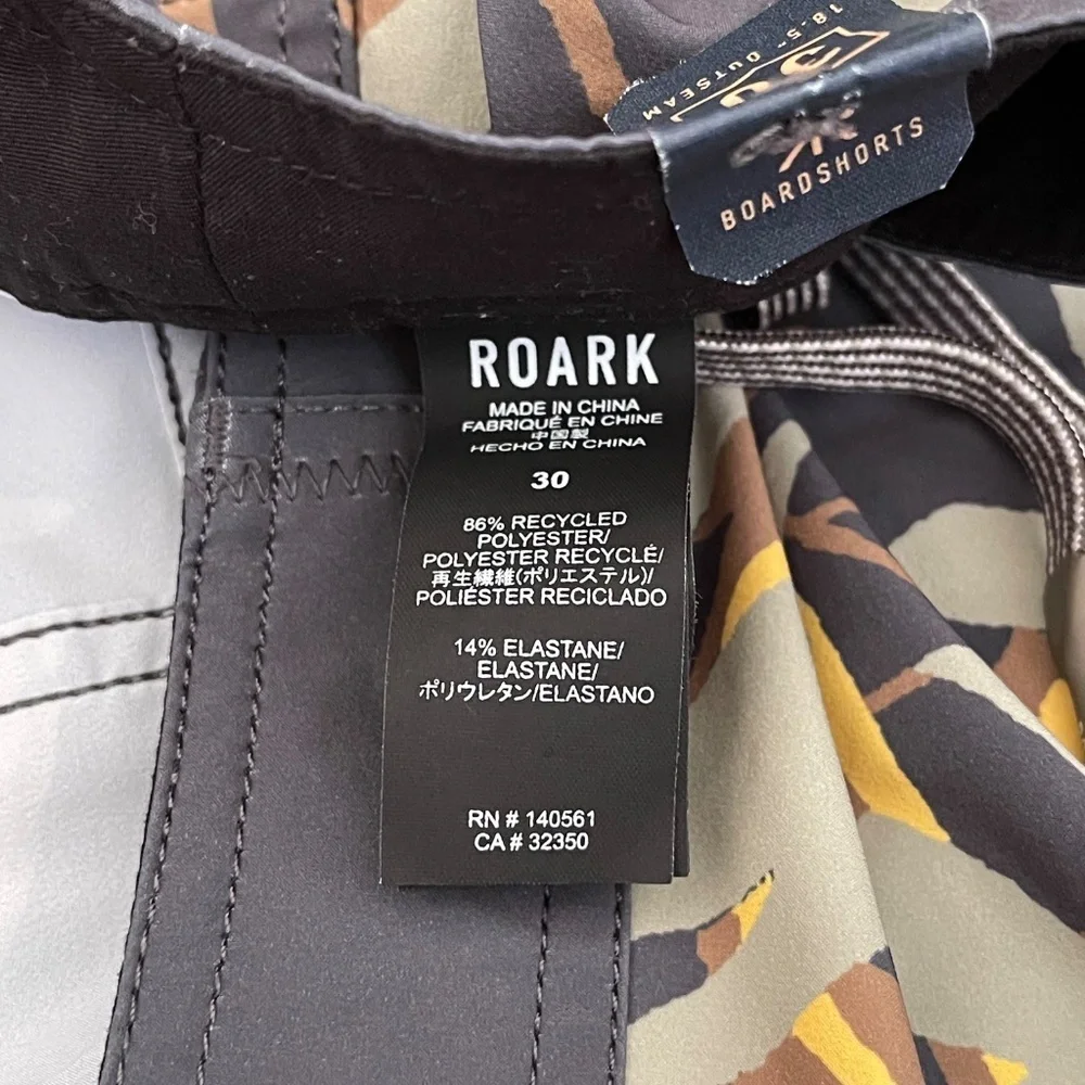 Roark Passage Boardshorts 18.5 Outseam NWOT